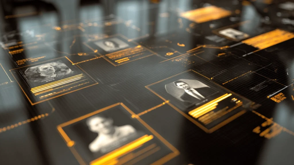 En visualisering av hur AI kan kartlägga interna karriärvägar för anställda.