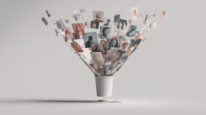 En schematisk bild som visar en objektiv och strukturerad rekryteringsprocess.